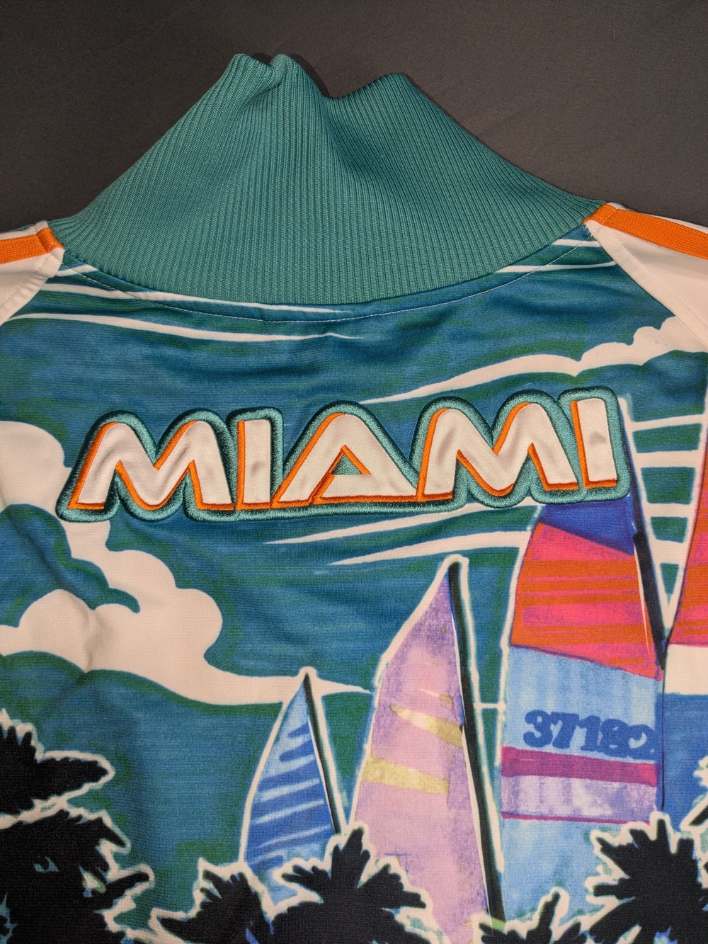 Very Rare Adidas Originals Miami City Series Jacket Firebird Track Top Mens 3XL - Picture 11 of 11